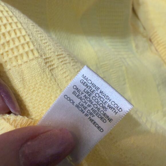 Christopher & Banks Women's Size S Yellow Button Up Blazer Jacket #3511 - Picture 8 of 8